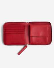 The Essential Zip Wallet in Leather BRIGHT EMBER