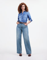 The Petite Curvy Perfect Vintage Wide-Leg Jean in Enmore Wash ENMORE WASH