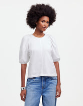 Puff-Sleeve Tee WHITE