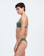 Zulu & Zephyr Eucalyptus Textured Balconette Bikini Top EUCALYPTUS