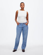 The Petite Curvy Dean Easy Straight Jean in Northridge Wash NORTHRIDGE WASH