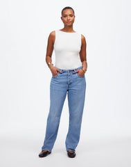The Petite Curvy Dean Easy Straight Jean in Northridge Wash NORTHRIDGE WASH