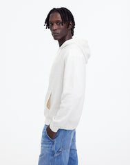 French Rib Knit Hoodie Sweatshirt HEATHER VINTAGE IVORY