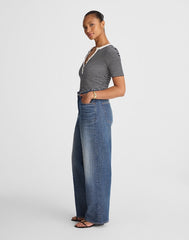 The Tall Curvy Perfect Vintage Wide-Leg Jean HARVEY WASH