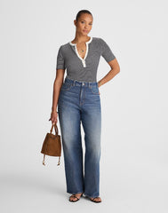 The Tall Curvy Perfect Vintage Wide-Leg Jean HARVEY WASH