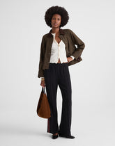 Tall Pull-On Bootcut Track Pant JET BLACK