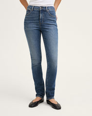 The Pencil Jean in Super Stretch Denim CONCHO WASH
