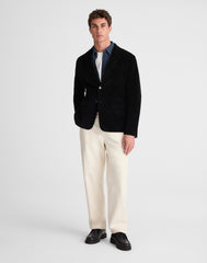 Unstructured Blazer in Corduroy WASHED BLACK