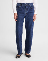 Tall Pieced Barrel-Leg Jeans in McKinney Wash MCKINNEY WASH