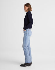 The Petite Longline Straight Jean RAEBROOK WASH