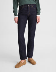 The Petite Jules Slim-Straight Jean in Rinse Wash RINSE WASH