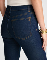 The Stretch Flare Jean in Rinse Wash RINSE WASH
