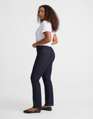 The Tall Curvy Jules Slim-Straight Jean in Rinse Wash RINSE WASH