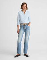 Alexa Chung for Madewell Franny Straight Jean in Oakwick Wash OAKWICK WASH