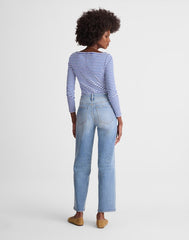 The Short Perfect Vintage Wide-Leg Crop Jean RAEBROOK WASH