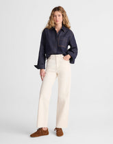 The Short Perfect Vintage Wide-Leg Crop Jean in Vintage Canvas VINTAGE CANVAS