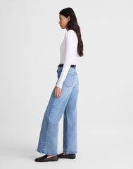 The Wide-Leg Jean in Super Stretch Denim COASTAL BLUE WASH