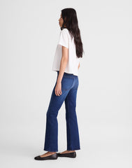 The Short Flare Crop Jean in Super Stretch Denim OSGOODE WASH