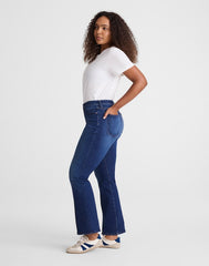 The Tall Curvy Flare Crop Jean in Super Stretch Denim OSGOODE WASH