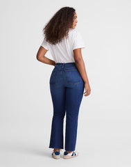 The Curvy Flare Crop Jean in Super Stretch Denim OSGOODE WASH