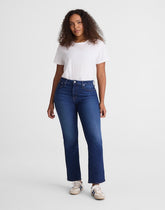 The Short Curvy Flare Crop Jean in Super Stretch Denim OSGOODE WASH