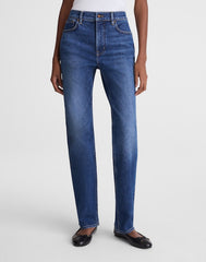 Short Circular Longline Straight Jean STORM CLOUD WASH