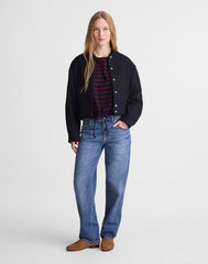 Bomber Jacket in Bouclé CLASSIC NAVY