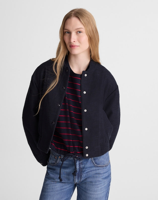 Bomber Jacket in Bouclé CLASSIC NAVY