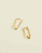 Demi-Fine Molten Large Hoop Earrings 14K GOLD