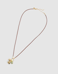 Bee Charm Cord Necklace ANTIQUE GOLD