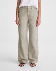 The Short Perfect Vintage Wide-Leg Jean in Airy Denim CHATEAU OLIVE