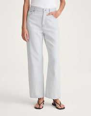 The Short Perfect Vintage Wide-Leg Crop Jean in Airy Denim EXTRACTED SKY WASH