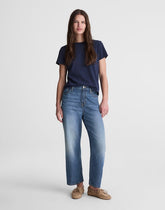 The Short Perfect Vintage Wide-Leg Crop Jean in Airy Denim SOLSTICE WASH