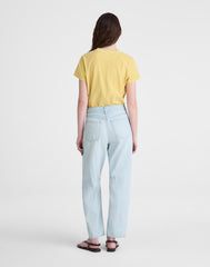 The Tall Darted Barrel-Leg Jean in Airy Denim LAGUNA WASH