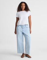 Tall Curvy Low-Slung Baggy Crop Jeans in Foster Wash FOSTER WASH