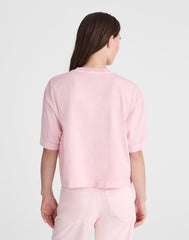Madewell x Shopbop Boxy Crop Tee in Allday Jersey DREAMY PINK