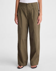 The Everyday Trouser in Poplin FADED IVY