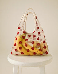 Floral-Embroidered Mini Shopper Bag FLORAL MULTI