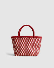 The Signature Woven Mini Tote BRIGHT EMBER MULTI