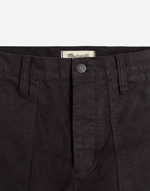 Relaxed Straight Workwear Pants BLACK COAL