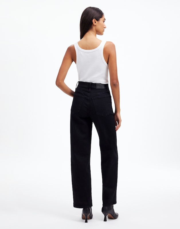 The Perfect Vintage Wide-Leg Jean in Rinse Wash BLACK RINSE WASH