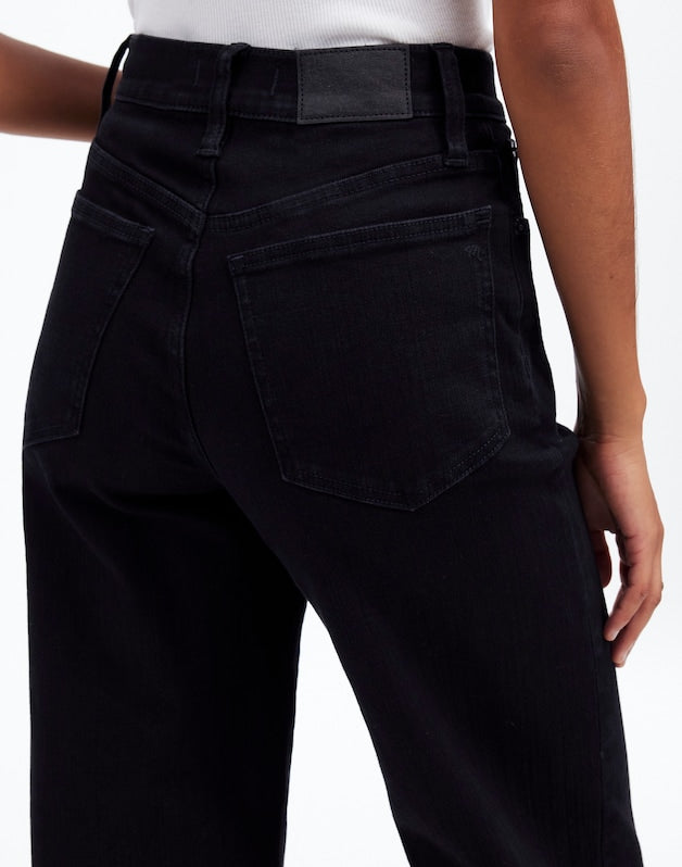 The Petite Perfect Vintage Wide-Leg Jean in Rinse Wash BLACK RINSE WASH