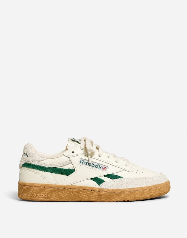 Madewell x Reebok&reg; Unisex Club C Revenge Sneakers CHALK DARK GREEN