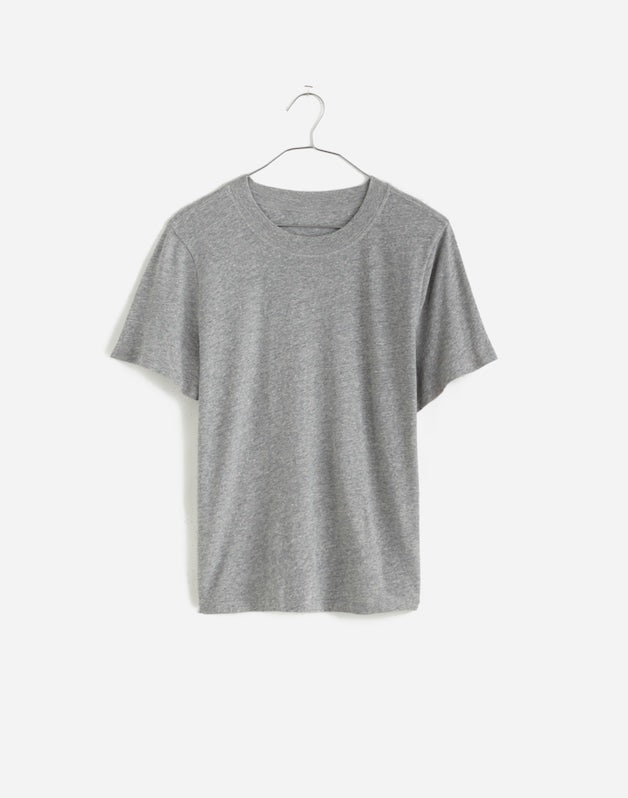 Premium Standard 01. The Heathered Shrunken Tee HTHR GREY