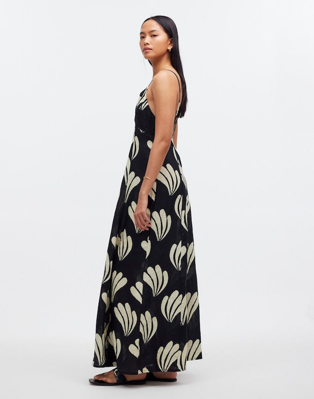 Zulu &amp; Zephyr Palm Linen Dress PALM
