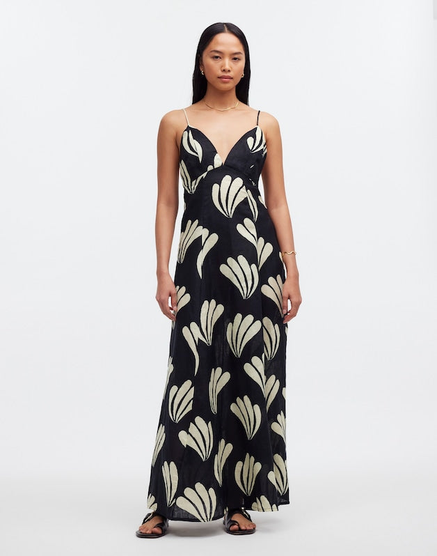 Zulu &amp; Zephyr Palm Linen Dress PALM