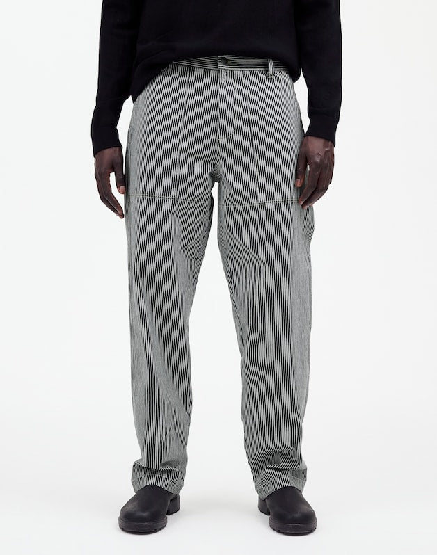 Baggy Surplus Pants in Stripe CULLMAN WASH