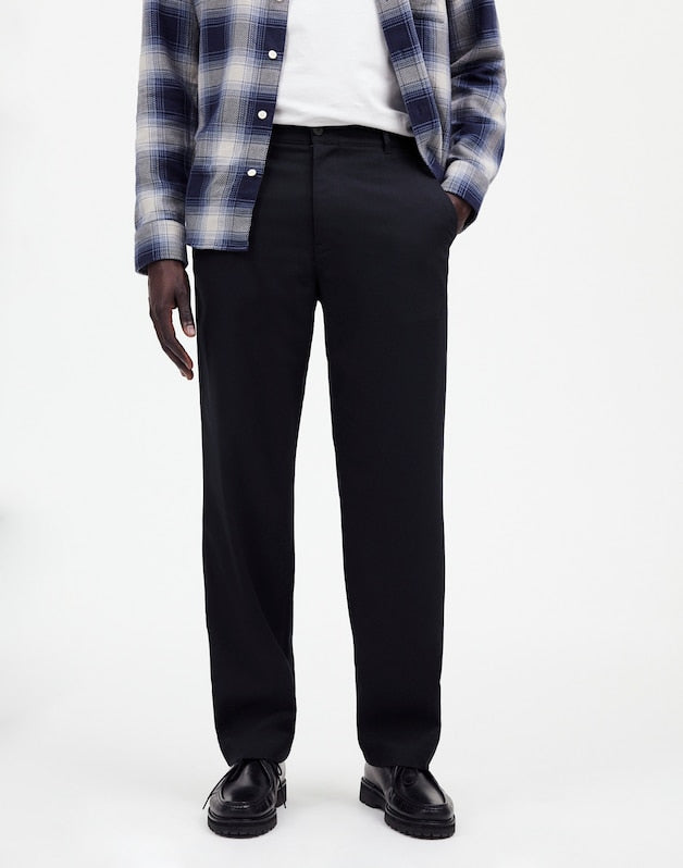 Elastic Trousers DARK NAVY MELANGE