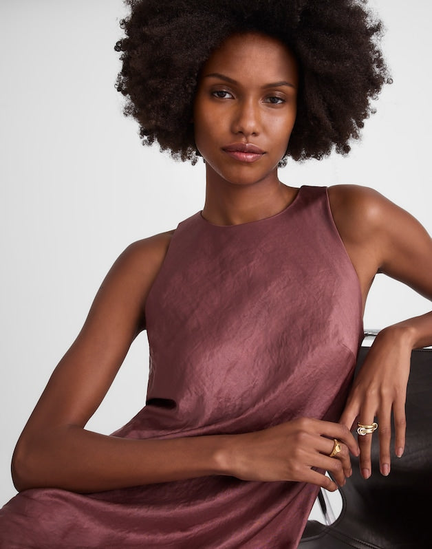 Sleeveless Maxi Dress BURNT SOIL