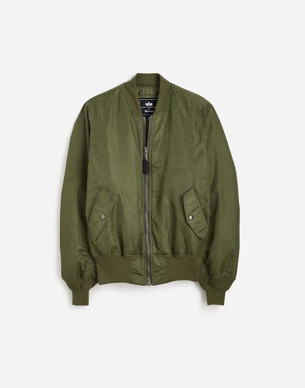 Madewell x Alpha Industries MA-1 Flight Jacket HERITAGE OLIVE